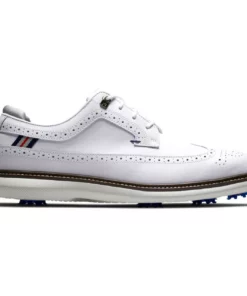 FootJoy Men's Traditions Golf Shoes 92 FootJoy Men's Traditions Golf Shoes -Golf Sales Store footjoy traditions golf shoes white gray navy 01 73921.1668608826