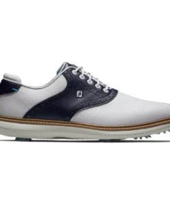 Footjoy Men' Shoe Saddle Tradition Golf -Golf Sales Store footjoy traditions saddle golf shoes white navy 01 76488.1676578997
