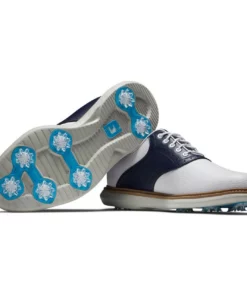 Footjoy Men' Shoe Saddle Tradition Golf -Golf Sales Store footjoy traditions saddle golf shoes white navy 06 54173.1676589822