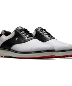 Footjoy Men' Shoe Golf Tradition Spikeles -Golf Sales Store footjoy traditions spikeless golf shoes white black 05 00372.1678140731