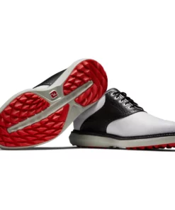 Footjoy Men' Shoe Golf Tradition Spikeles -Golf Sales Store footjoy traditions spikeless golf shoes white black 06 32967.1678140731