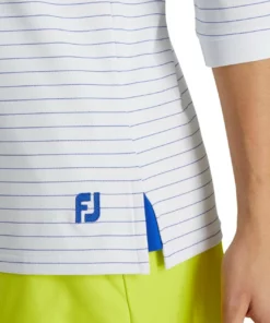 Footjoy Women' Hoodie 3/4 Sleeve Pinstripe -Golf Sales Store footjoy womens 3 4 sleeve pinstripe hoodie white 04 58287.1633109316