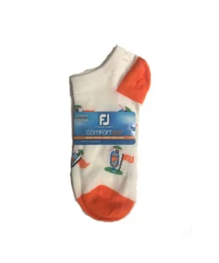 Footjoy Comfortsof Women' Sock Print Low Cut Fashion 19Th Hole -Golf Sales Store footjoy womens comfortsof low cut 19th hole print fashion sock orange 01 34759.1671653296