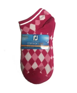 Footjoy Women' Sock Argyle Print Low Cut Fashion -Golf Sales Store footjoy womens comfortsof low cut argyle print fashion sock pink 01 49444.1673901781