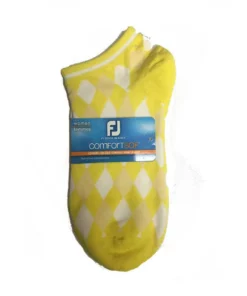 Footjoy Women' Sock Argyle Print Low Cut Fashion -Golf Sales Store footjoy womens comfortsof low cut argyle print fashion sock yellow 01 58495.1673906436