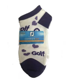 Footjoy Women' Sock Low Cut Heart Print Fashion 12 Footjoy Women' Sock Low Cut Heart Print Fashion -Golf Sales Store footjoy womens comfortsof low cut heart print fashion sock white purple 01 55872.1671656280