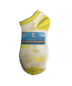 Footjoy Women' Sock Low Cut Heart Print Fashion 13 Footjoy Women' Sock Low Cut Heart Print Fashion -Golf Sales Store footjoy womens comfortsof low cut heart print fashion sock white yellow 01 47277.1671656279