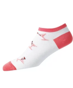 Footjoy Comfortsof Women' Sock Martini Print Low Cut Fashion 10 Footjoy Comfortsof Women' Sock Martini Print Low Cut Fashion -Golf Sales Store footjoy womens comfortsof low cut martini print fashion sock white orange 01 99457.1671653579