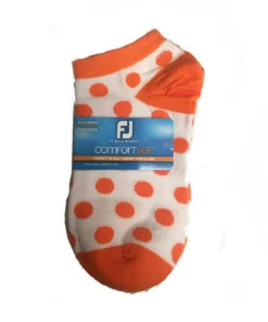 Footjoy Comfortsof Women' Sock Polka Dot Print Low Cut Fashion 10 Footjoy Comfortsof Women' Sock Polka Dot Print Low Cut Fashion -Golf Sales Store footjoy womens comfortsof low cut polka dot print fashion sock white orange 01 47830.1671654816