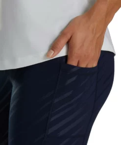 FootJoy Women's Embossed Legging 12 FootJoy Women's Embossed Legging -Golf Sales Store footjoy womens embossed legging navy 03 19430.1678206780
