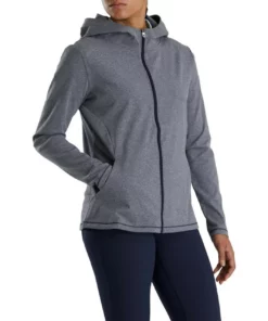 FootJoy Women's Full-Zip Hoodie -Golf Sales Store footjoy womens full zip hoodie navy heather 02 79780.1676593969