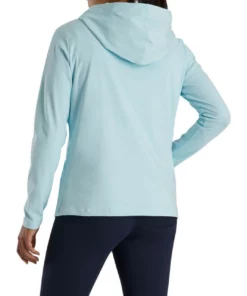 FootJoy Women's Full-Zip Hoodie -Golf Sales Store footjoy womens full zip hoodie sky heather 03 96529.1676589239