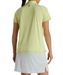 Footjoy Women' Polo Heather Stripe -Golf Sales Store footjoy womens heather stripe polo citrus 03 97080.1631901194