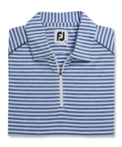 Footjoy Women' Polo Heather Stripe -Golf Sales Store footjoy womens heather stripe polo cobalt 05 63327.1631901195