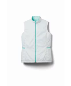 Footjoy Women' Vest Insulated Reversible -Golf Sales Store footjoy womens insulated reversible vest white aquamarine 01 43308.1633109904
