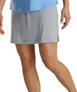 FootJoy Women's Knit Skort 27 FootJoy Women's Knit Skort -Golf Sales Store footjoy womens knit skort heather grey 02 23655.1673900192