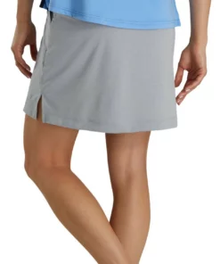 FootJoy Women's Knit Skort 28 FootJoy Women's Knit Skort -Golf Sales Store footjoy womens knit skort heather grey 03 26877.1673904690