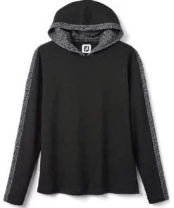 Footjoy Women' Hoodie Mesh Knit Trim Lightweight Spot Print