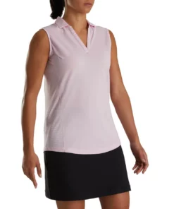 Footjoy Women' Polo Open Placket Sleeveles -Golf Sales Store footjoy womens open placket sleeveless polo pink 01 05665.1673285467