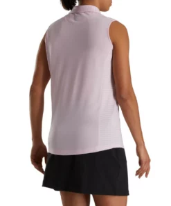 Footjoy Women' Polo Open Placket Sleeveles -Golf Sales Store footjoy womens open placket sleeveless polo pink 02 09981.1673285466