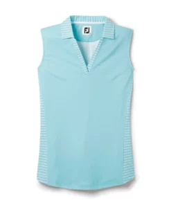 Footjoy Women' Polo Open Placket Sleeveles -Golf Sales Store footjoy womens open placket sleeveless polo sky 01 87746.1673285373