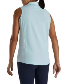 Footjoy Women' Polo Open Placket Sleeveles -Golf Sales Store footjoy womens open placket sleeveless polo sky 03 88741.1673285373
