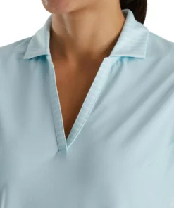 Footjoy Women' Polo Open Placket Sleeveles -Golf Sales Store footjoy womens open placket sleeveless polo sky 04 55787.1673285373