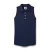 Footjoy Women' Polo Sleeveles Ribbed 1 Footjoy Women' Polo Sleeveles Ribbed -Golf Sales Store footjoy womens ribbed sleeveless polo navy 01 53272.1676586368