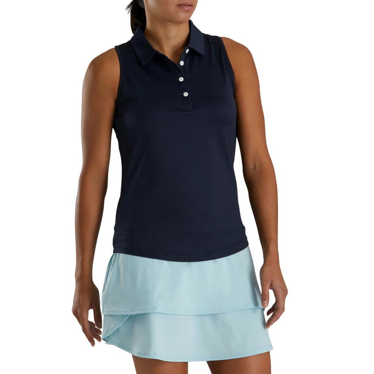 Footjoy Women' Polo Sleeveles Ribbed 6 Footjoy Women' Polo Sleeveles Ribbed - Image 4