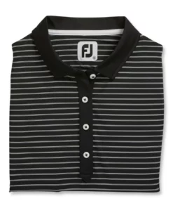 Footjoy Women' Polo Sleeveles Pinstripe -Golf Sales Store footjoy womens sleeveless pinstripe polo black 05 04733.1633122943