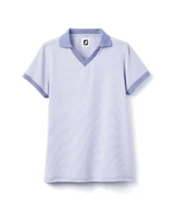 Footjoy Women' Lisle Polo Stretch End On End Open Collar -Golf Sales Store footjoy womens stretch lisle end on end open collar polo lavender 01 02694.1633379496