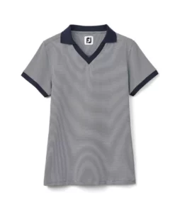 Footjoy Women' Lisle Polo Stretch End On End Open Collar