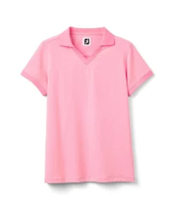 Footjoy Women' Lisle Polo Stretch End On End Open Collar -Golf Sales Store footjoy womens stretch lisle end on end open collar polo pink azalea 01 47866.1633379496