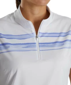 Footjoy Women' Watercolor Block Sleeveles Polo -Golf Sales Store footjoy womens watercolor block sleeveless polo white violet 04 53229.1676597864