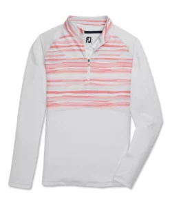 Footjoy Women' Watercolor Mid-Layer Half-Zip -Golf Sales Store footjoy womens watercolor half zip mid layer white 01 69908.1676597573