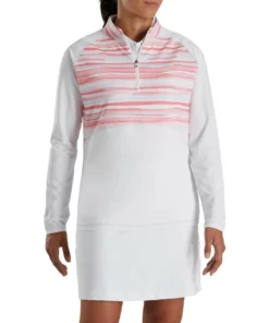 Footjoy Women' Watercolor Mid-Layer Half-Zip -Golf Sales Store footjoy womens watercolor half zip mid layer white 02 25539.1676598846