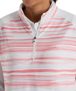 Footjoy Women' Watercolor Mid-Layer Half-Zip -Golf Sales Store footjoy womens watercolor half zip mid layer white 04 16176.1676585202