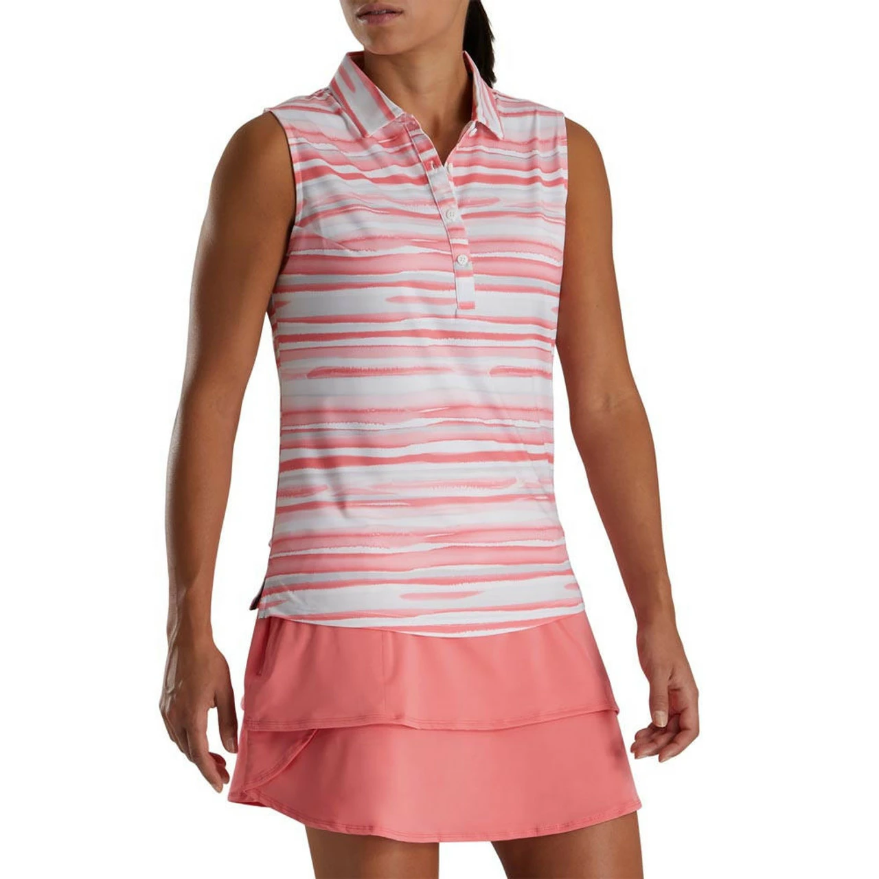 Footjoy Women' Watercolor Sleeveles Polo 3 Footjoy Women' Watercolor Sleeveles Polo
