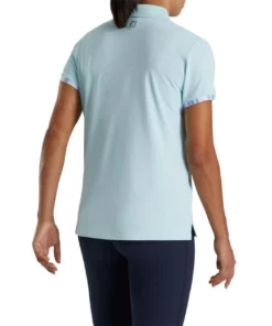 Footjoy Trim Polo Women' Watercolor -Golf Sales Store footjoy womens watercolor trim polo sky 03 73034.1676589942