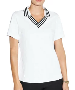 GGBLUE Elisha Polo 7 GGBLUE Elisha Polo -Golf Sales Store ggblue elisha polo white black 01 53097.1649879330