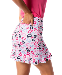 Golftini Women' Tech Skort Pull-On Ruffle Big Bang