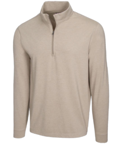 Greg Norman Mock Heathered 1/4 Zip -Golf Sales Store greg norman heathered 1 4 zip mock bamboo heather 01 14060.1632774997