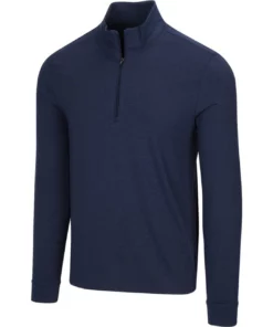 Greg Norman Mock Heathered 1/4 Zip -Golf Sales Store greg norman heathered 1 4 zip mock navy heather 01 51028.1632774996