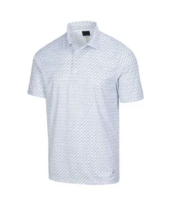 Greg Norman Ml75 Microlux Polo Iron Print -Golf Sales Store greg norman ml75 microlux iron print polo white 01 86557.1644349993