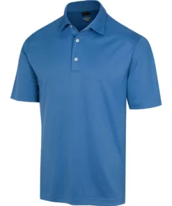 Greg Norman Microlux Protek Ml75 Polo Embossed -Golf Sales Store greg norman protek ml75 microlux embossed polo malibu blue 01 78634.1673899681