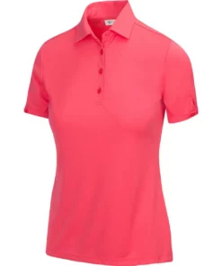 Greg Norman Women's 2Below Short Sleeve Polo -Golf Sales Store greg norman womens 2below short sleeve polo field poppy 01 72428.1633378903