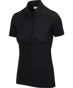 Greg Norman Women's Freedom Micro Pique Short Sleeve Polo -Golf Sales Store greg norman womens freedom micro pique short sleeve polo black 01 1 61178.1659043412