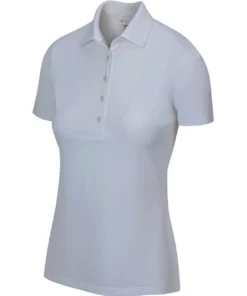 Greg Norman Women's Freedom Micro Pique Short Sleeve Polo -Golf Sales Store greg norman womens freedom micro pique short sleeve polo shark grey 01 74293.1659043412