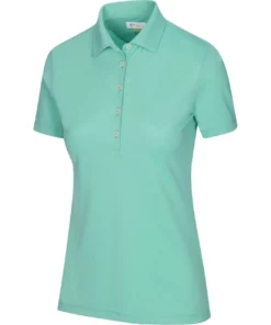 Greg Norman Women's Freedom Micro Pique Short Sleeve Polo -Golf Sales Store greg norman womens freedom micro pique short sleeve polo waterfall 01 80071.1659043413