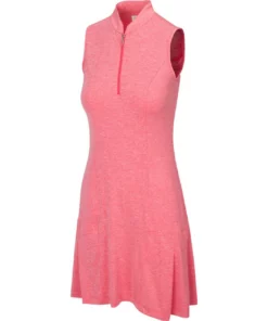 Greg Norman Women's Heather Sleeveless Dress -Golf Sales Store greg norman womens heather sleeveless dress field poppy heather 01 07239.1633116067